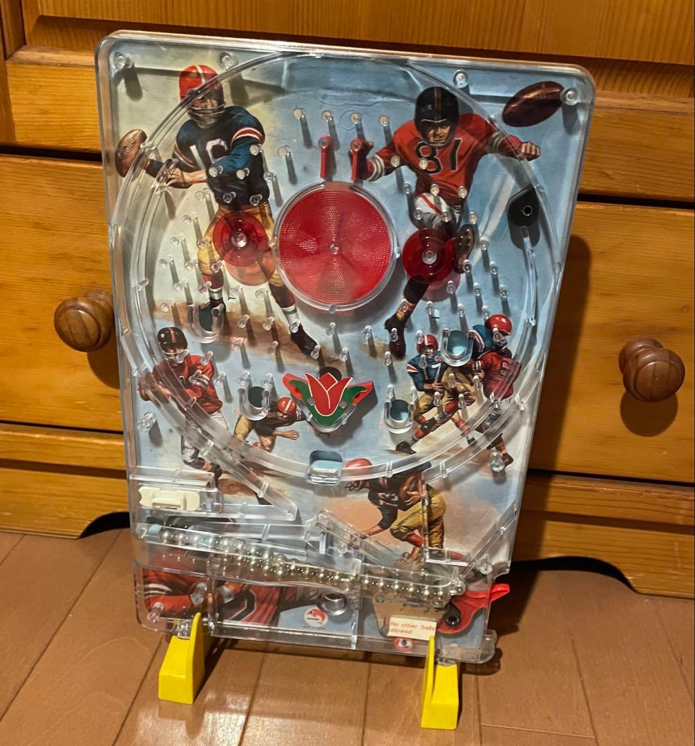 箱ケース付き希少　ヴィンテージ・フットボール・パチンコ・ピンボールゲーム