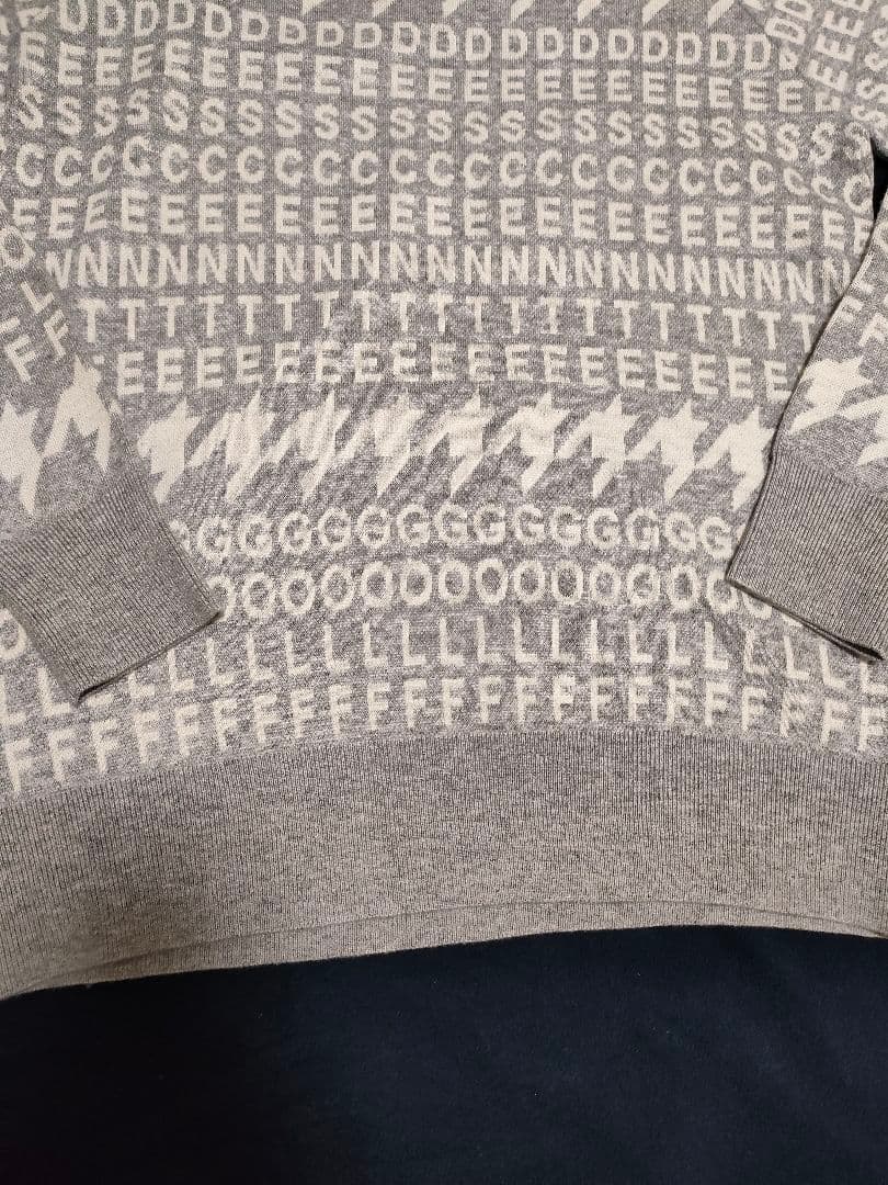 新品　DESCENTE GOLF デサントゴルフ　長袖ゴルフセーター　総柄