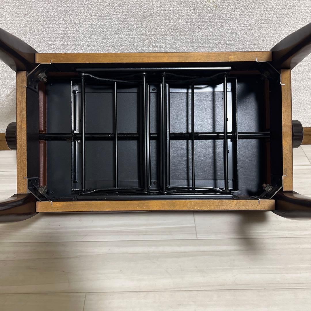【中古良品】ピアノ高低自在椅子・木目猫脚（送料込み）