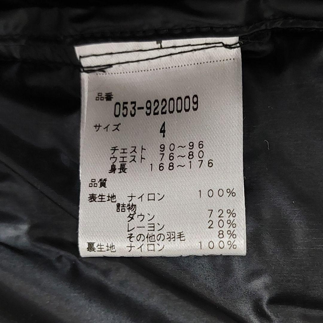 【新品未使用】パーリーゲイツ ダウン サイズ4 ブラックPEARLY GATES