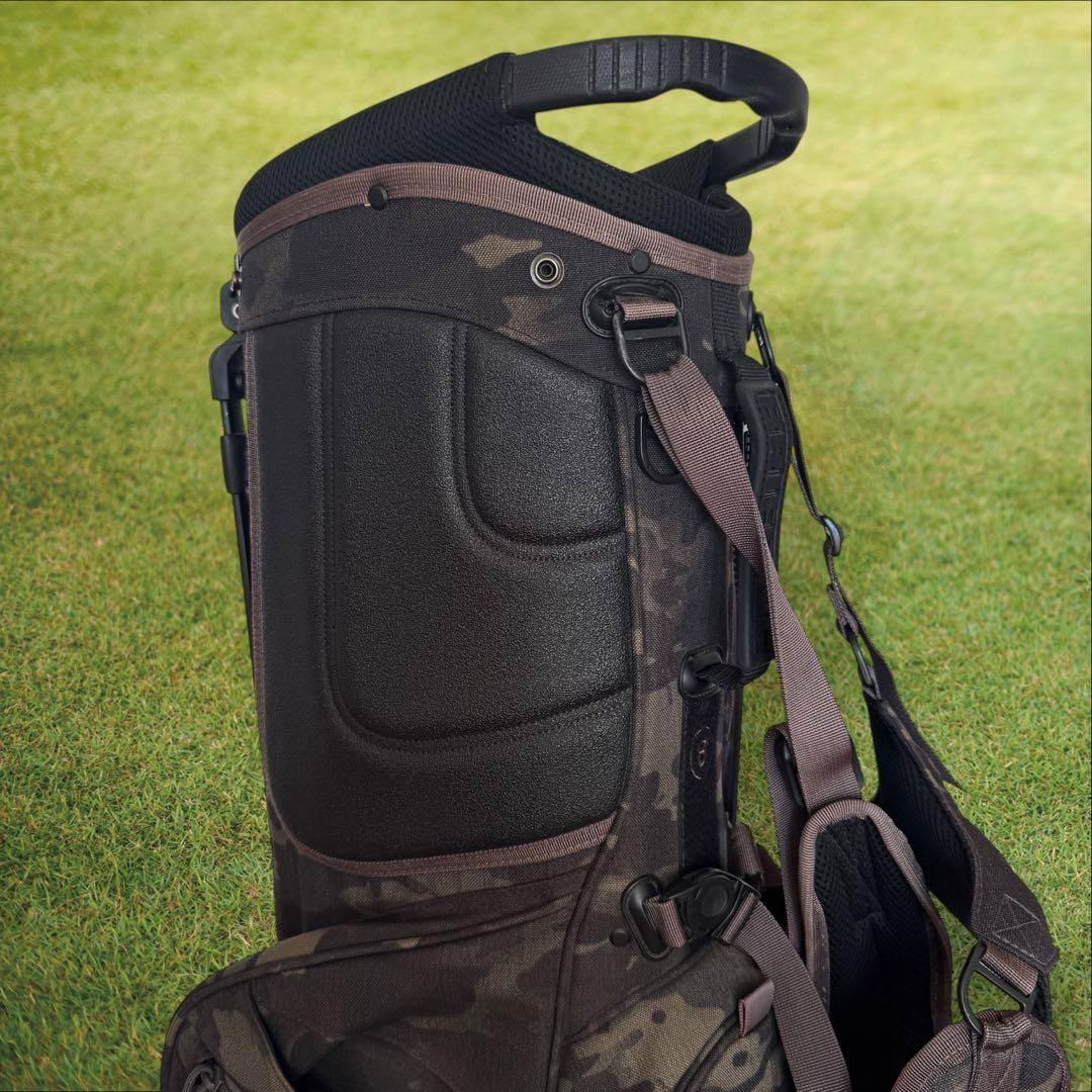 限定モデル　ブリーフィング キャディバッグ　CR-4 迷彩　カモフラ　黒　緑