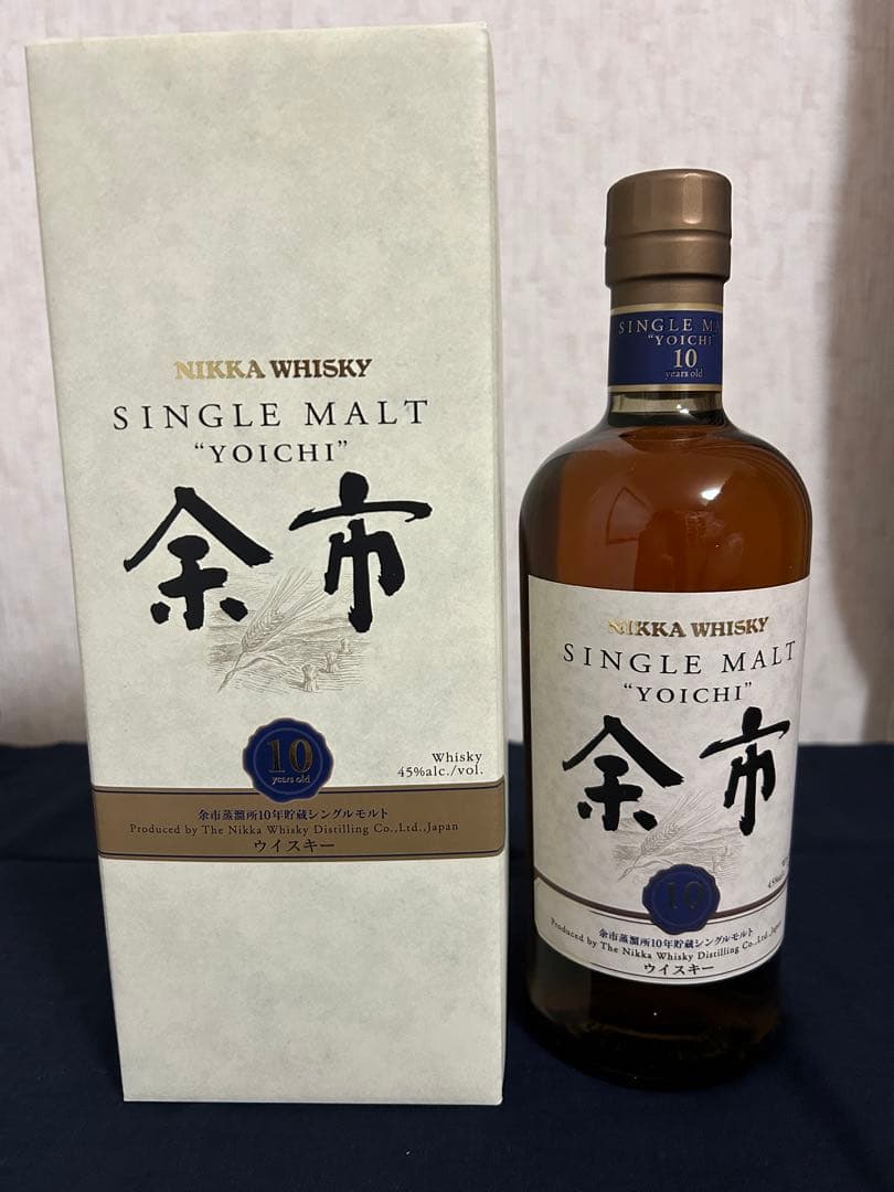 【未開栓品】余市10年 シングルモルトウイスキー 700ml 【古酒】箱有り