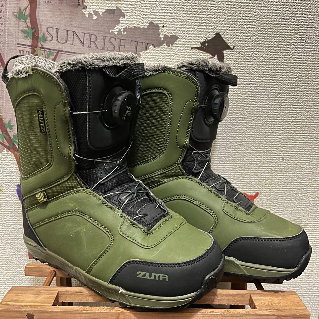ZUMA スノーボードブーツ ソフト　子ども用 グリーン　24.0 25.0