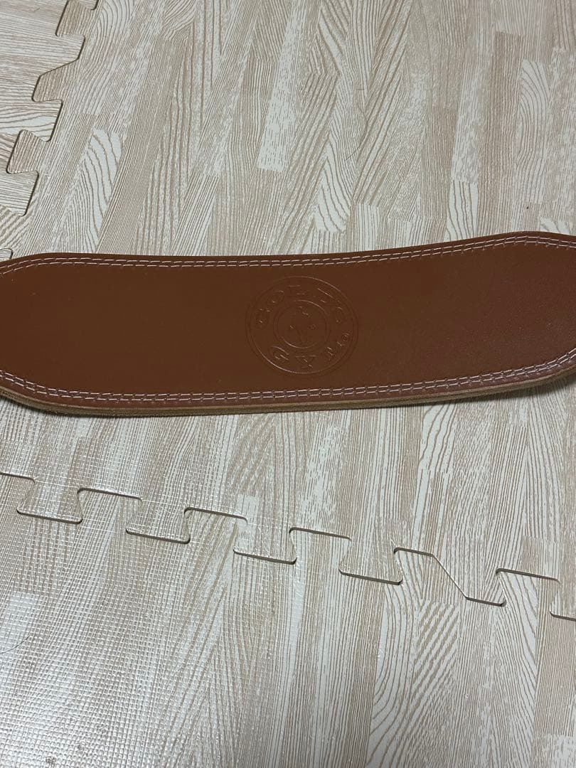 GOLD'S GYM トレーニング・レザーベルト　パワーベルト　Lサイズ　美品