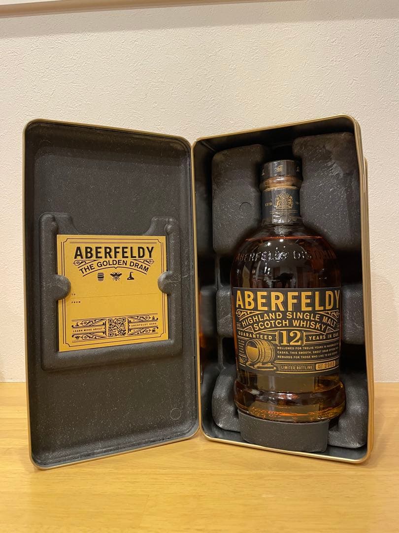 ABERFELDY　アバフェルディ12年　インゴット風金属ケース入り