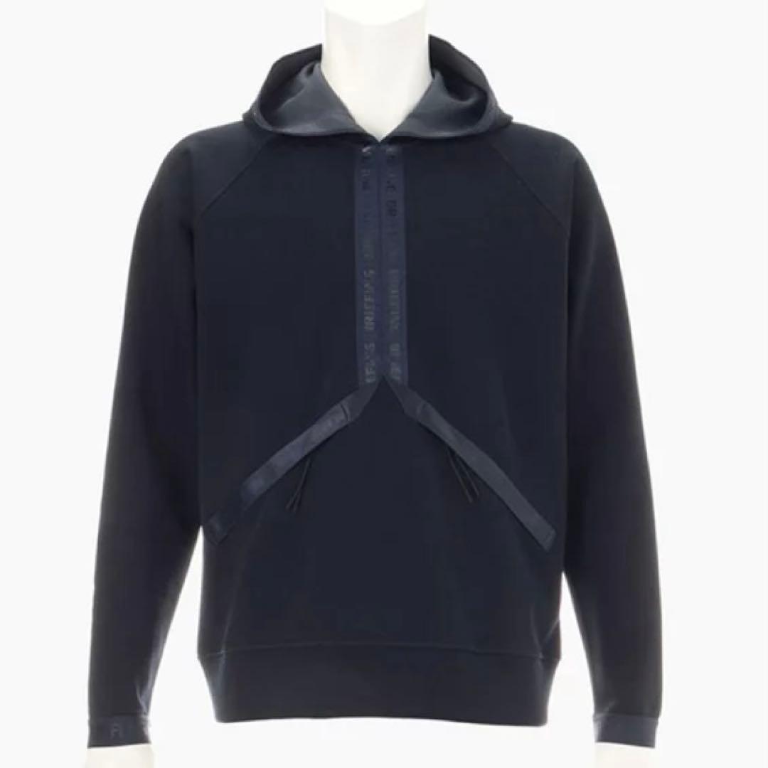 新品　CE LOGO TAPE HOODIE RELAXED FIT ネイビー