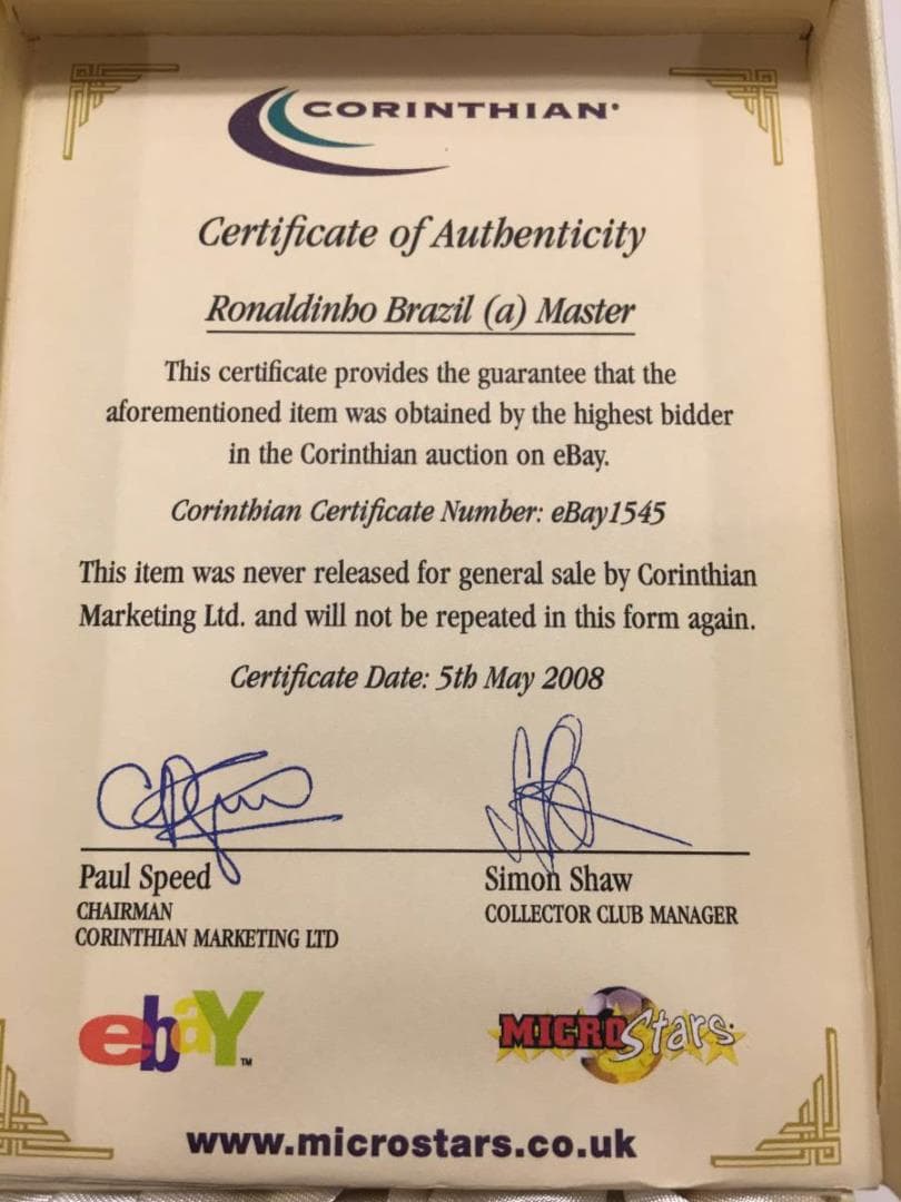 コリンシアン・マスターモデル【ロナウジーニョ＊ブラジル/アウェイ】メンバーシップ