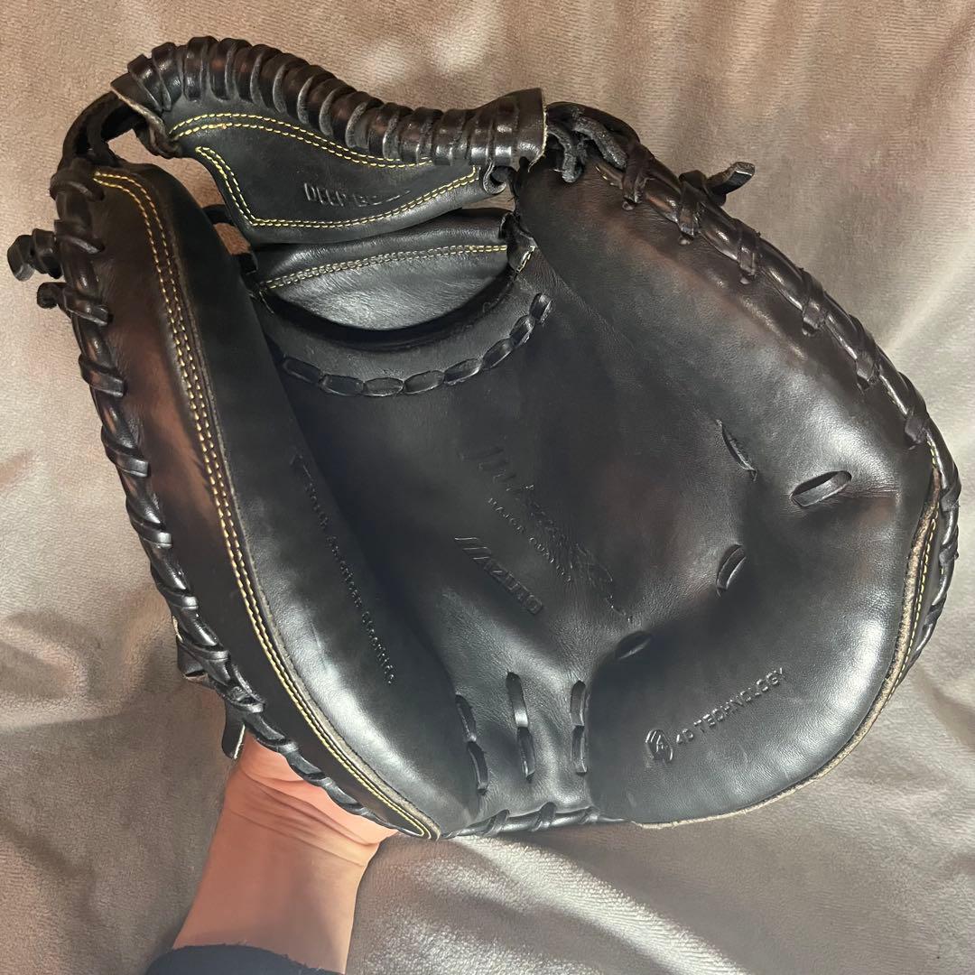 Mizuno pro 軟式キャッチャーミット　ブラック　Mマーク　値下げ不可