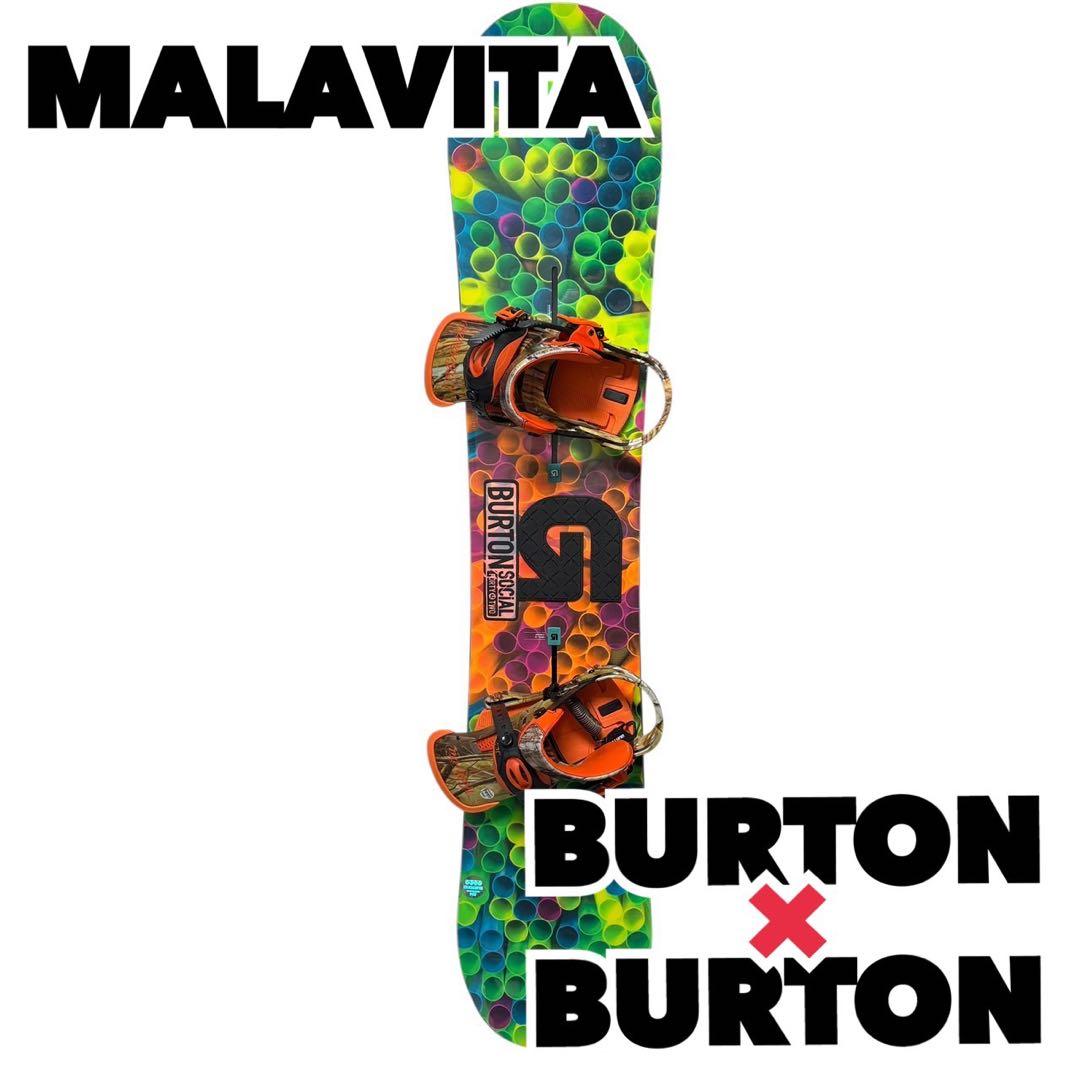 【限定】BURTON Social ×MALAVITA セット売り 142×S