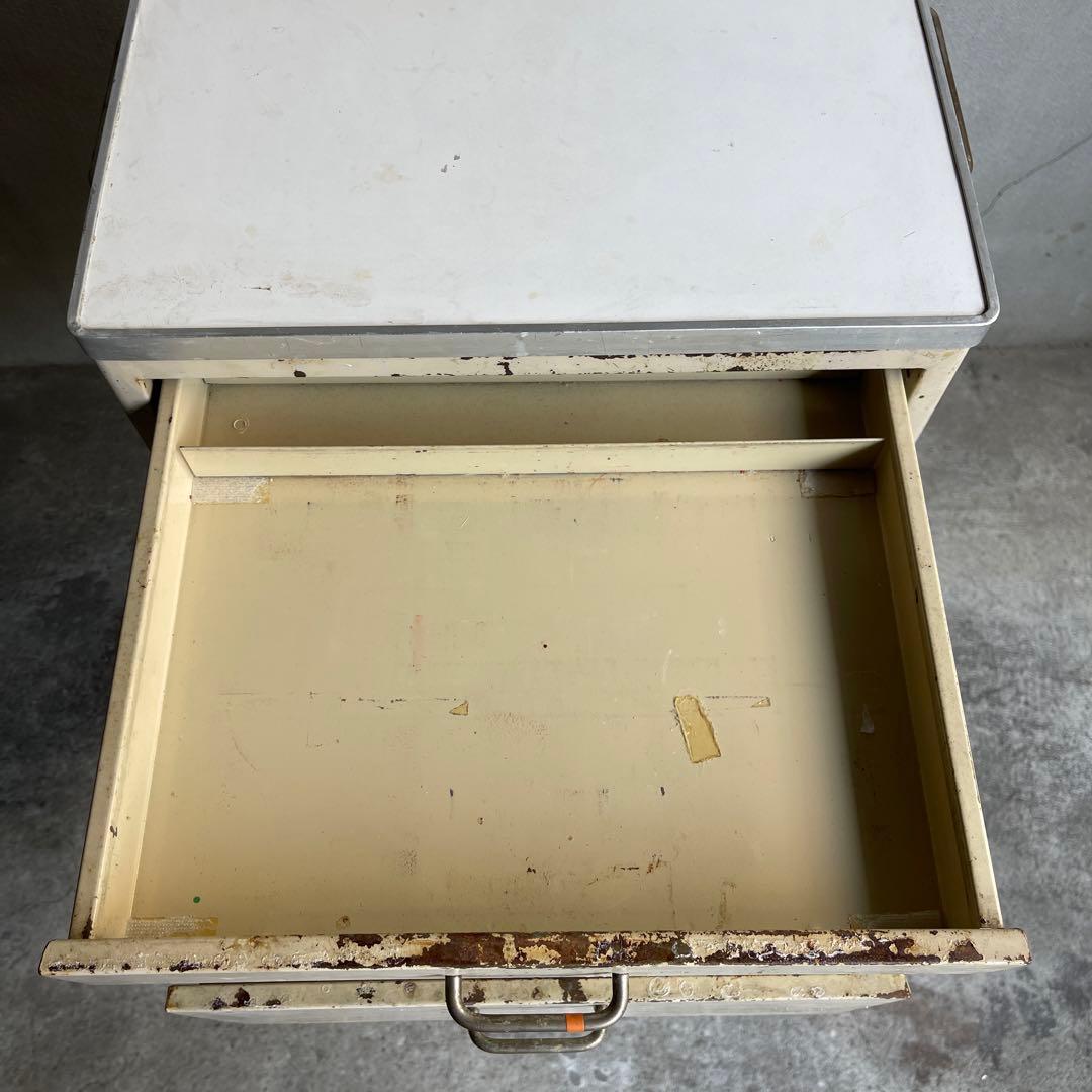 インダストリアル　ビンテージ デンタルキャビネット　工具箱　作業台