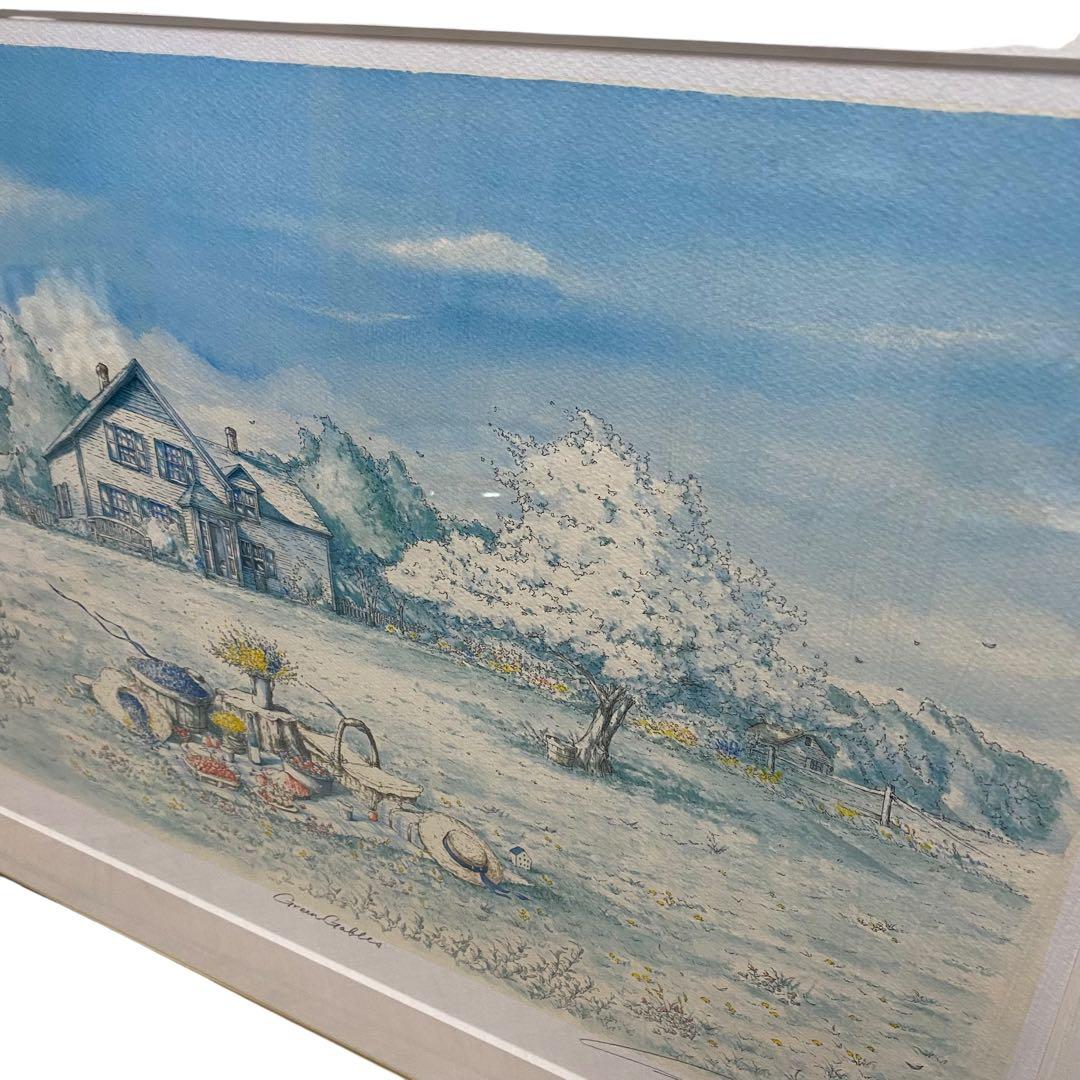 【美品】内田新哉 グリーンゲイブルズ 版画