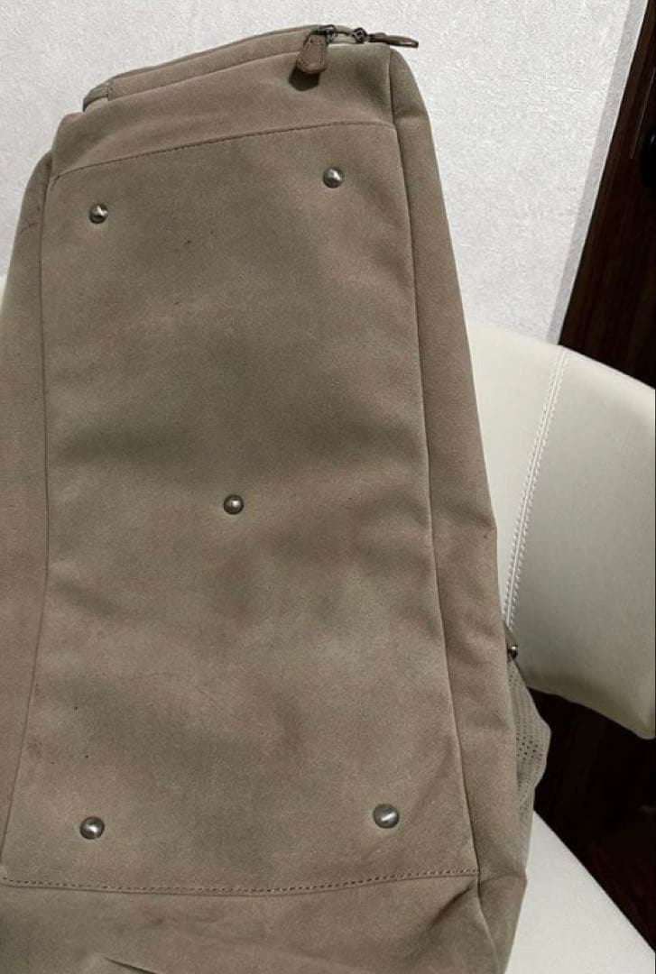 BEAMS GOLF ウルトラスエード ボストンバッグ　ベージュ