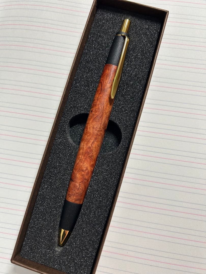 本花梨瘤 シャーペン 0.5 真鍮 木製 ボナンペン
