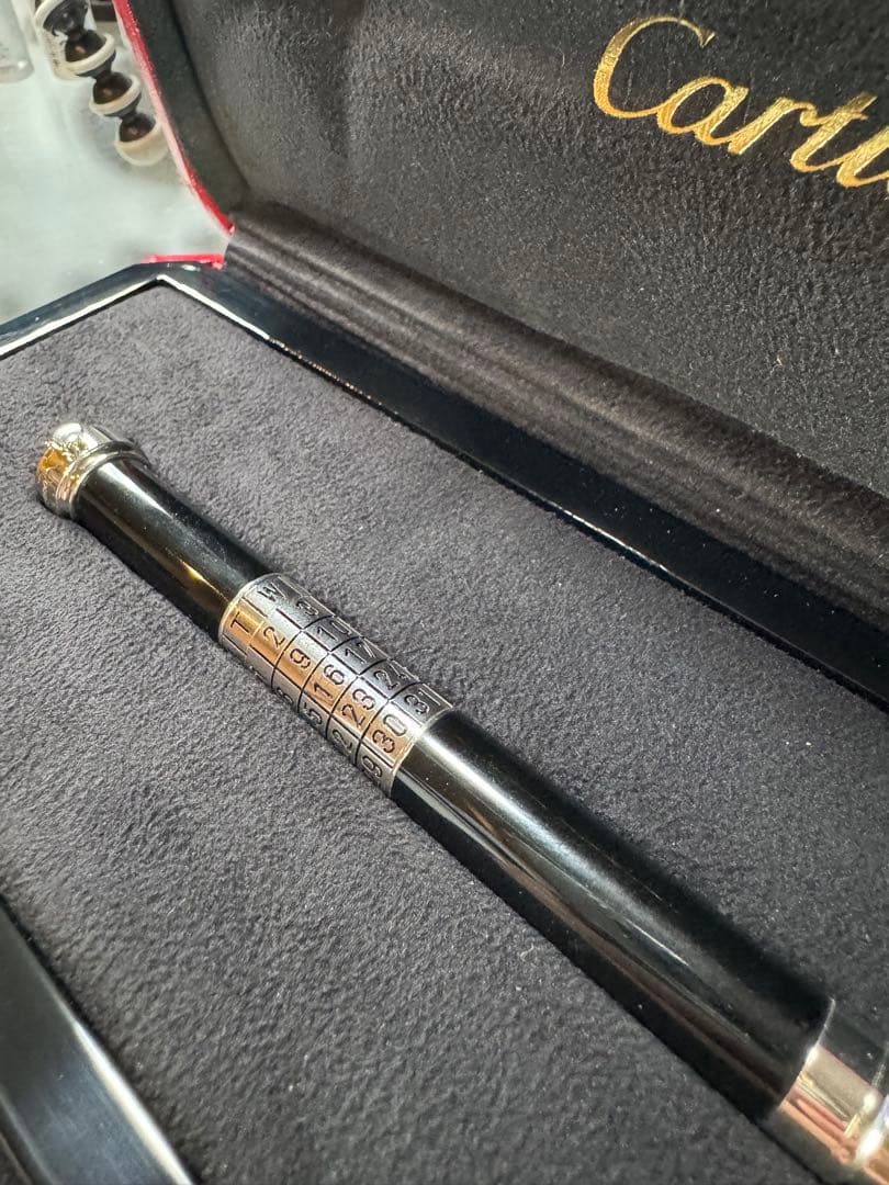 Cartier 2000本限定 ミレニアム ボールペン 万年カレンダー時計付き