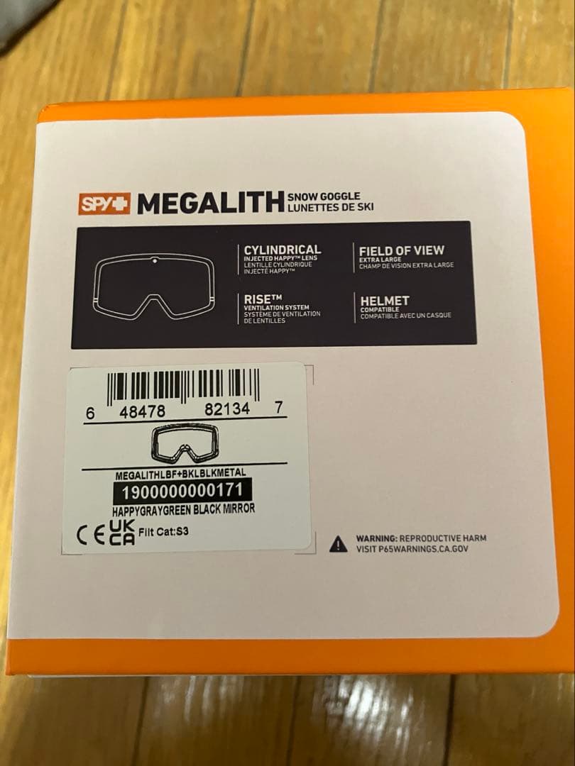 SPY　スパイ　MEGALITH　メガリス　スノーボード ゴーグル