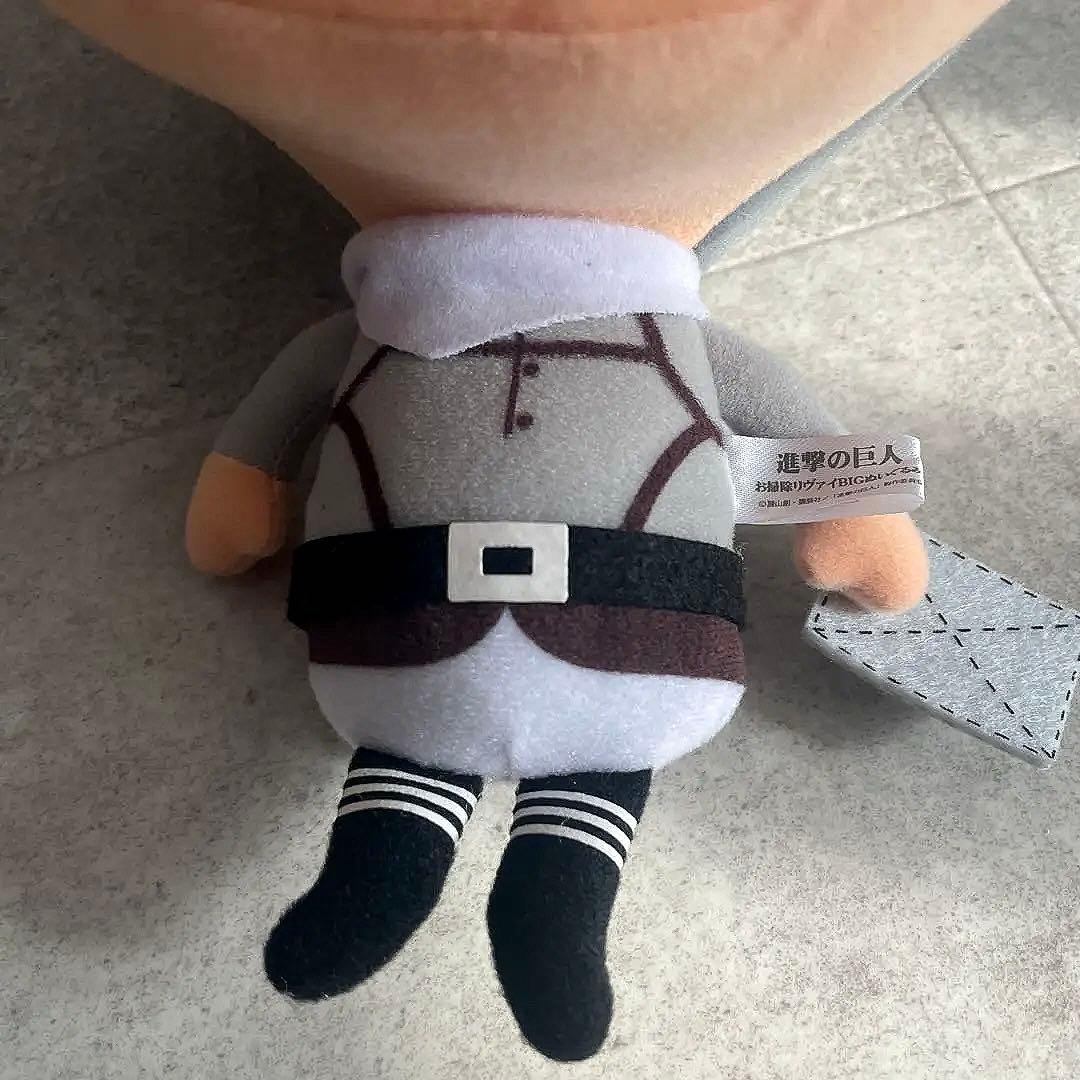 進撃の巨人お掃除リヴァイ BIGぬいぐるみアニメグッズ講談社ちみキャラ