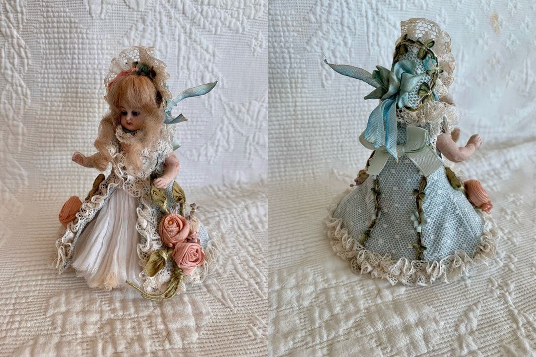 ※ réservé※ロココ装飾プレゼンテーションボックスミニョネットビスクドール