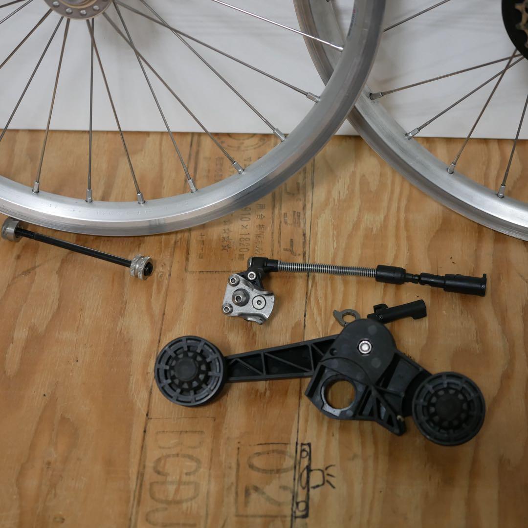 21年BROMPTON チタンモデル　純正 スーパーライトホイール　パーツセット