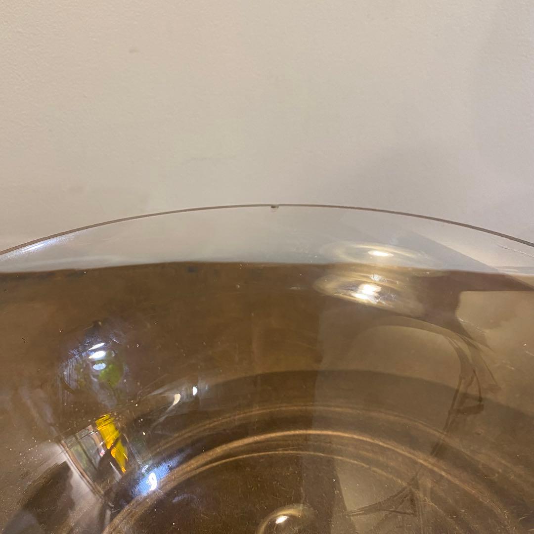 真鍮製天使の土台 ガラス 水盤 ボウル コンポート アンティーク