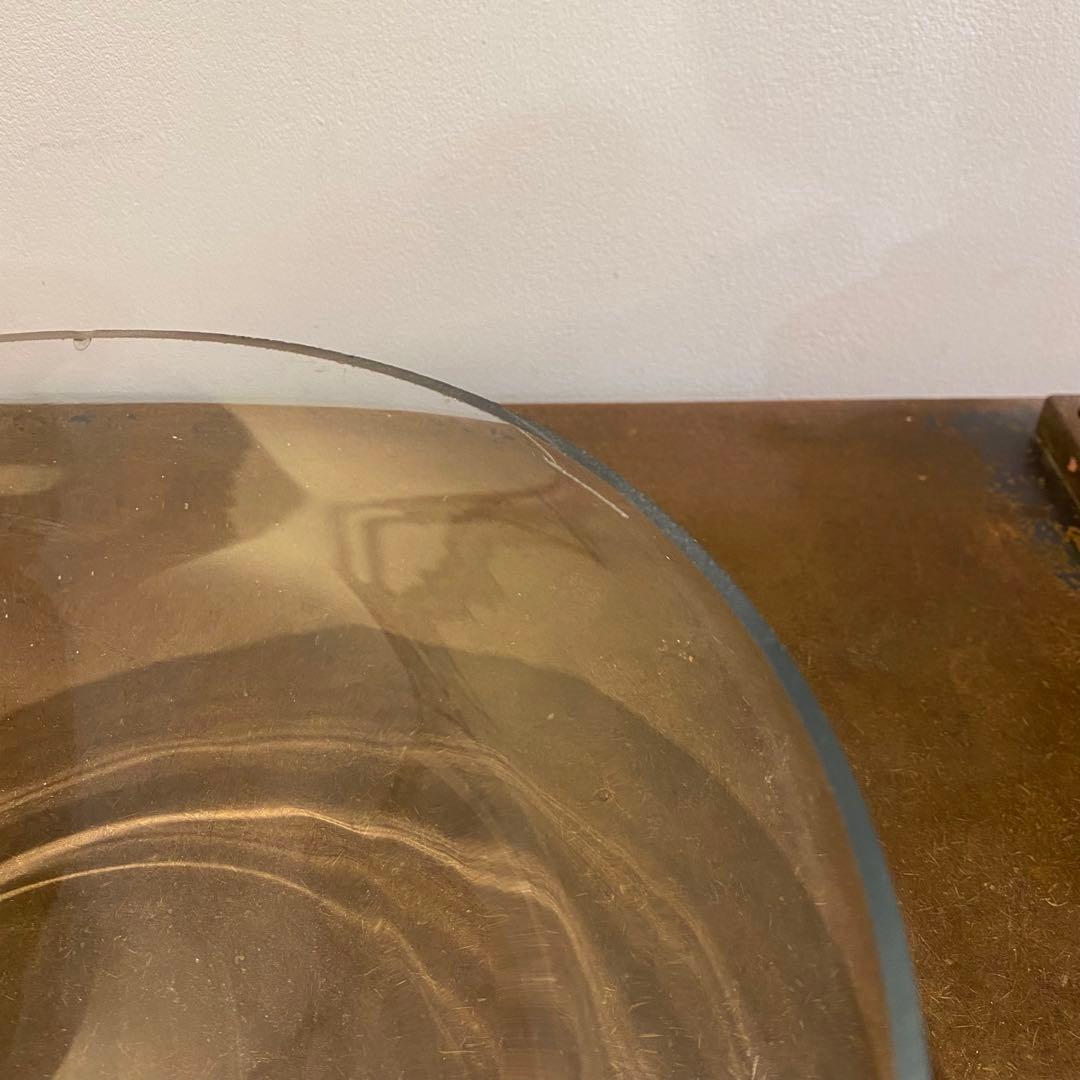 真鍮製天使の土台 ガラス 水盤 ボウル コンポート アンティーク