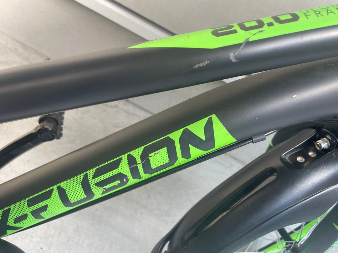 【美品】X-Fusion MT20 キッズ自転車 20インチ ブラック/グリーン