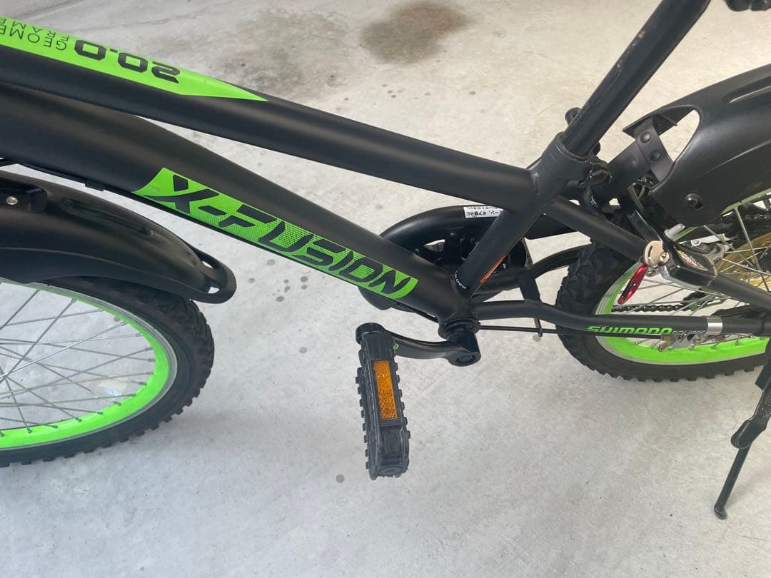 【美品】X-Fusion MT20 キッズ自転車 20インチ ブラック/グリーン