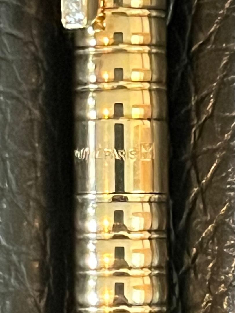 エステーデュポンS.T.DUPONT ボールペン 特注:宝石ダイヤ、ルビー装飾