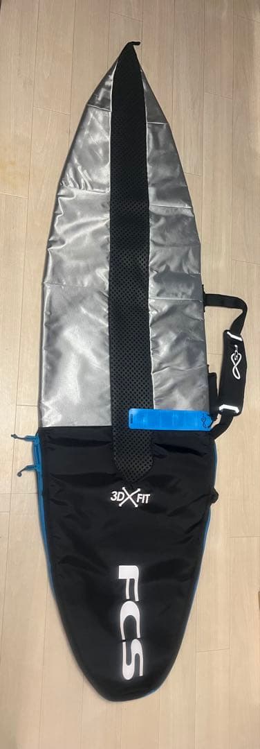 FCS サーフボードケース 黒/銀