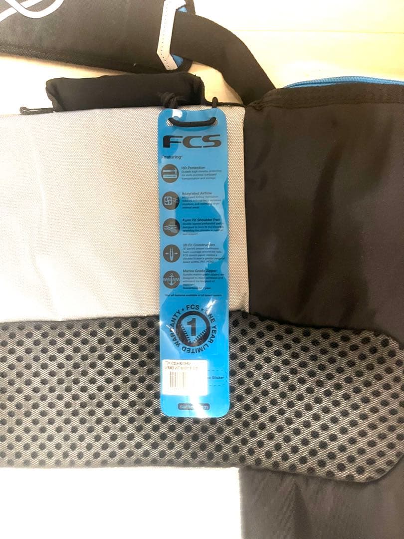 FCS サーフボードケース 黒/銀