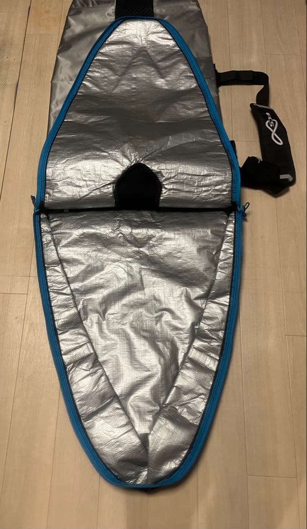 FCS サーフボードケース 黒/銀