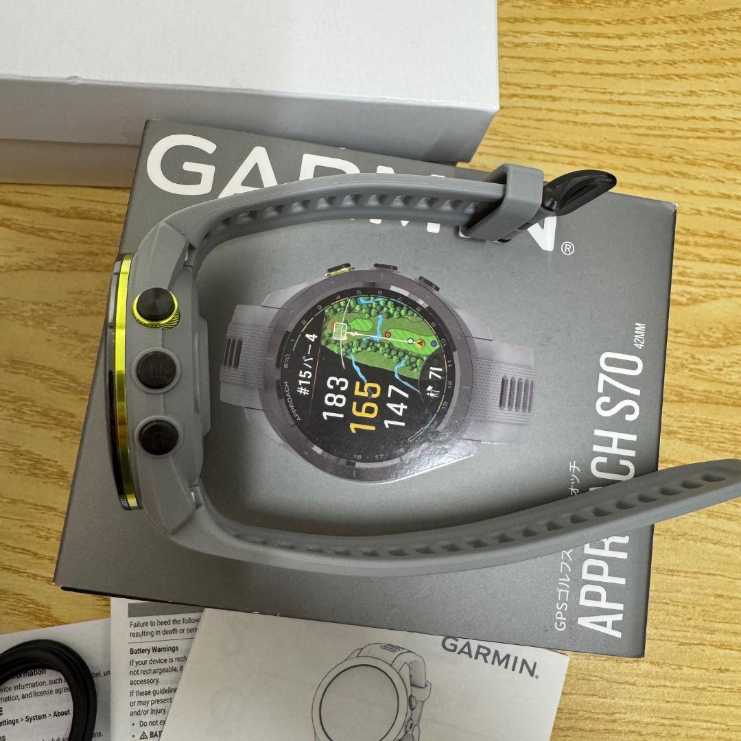 GA4769◆ガーミン GARMIN アプローチ S70 42mm 未使用♪