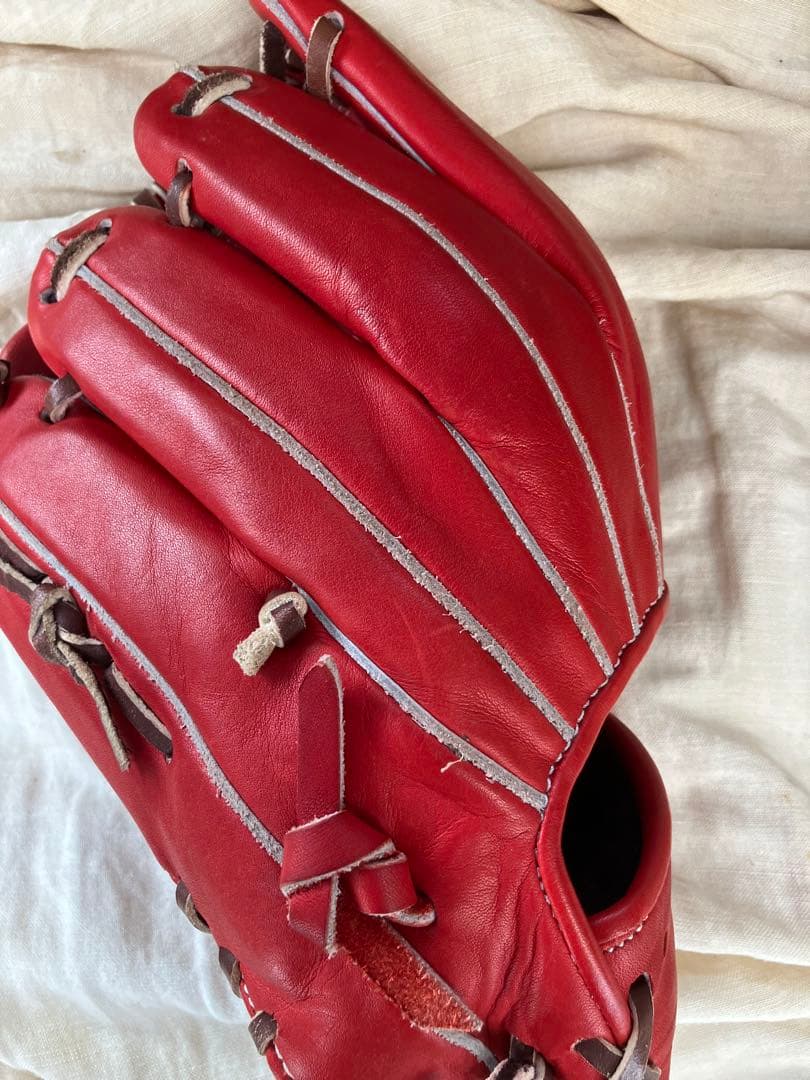 Zaems 硬式グローブ レッド SV520SBHN