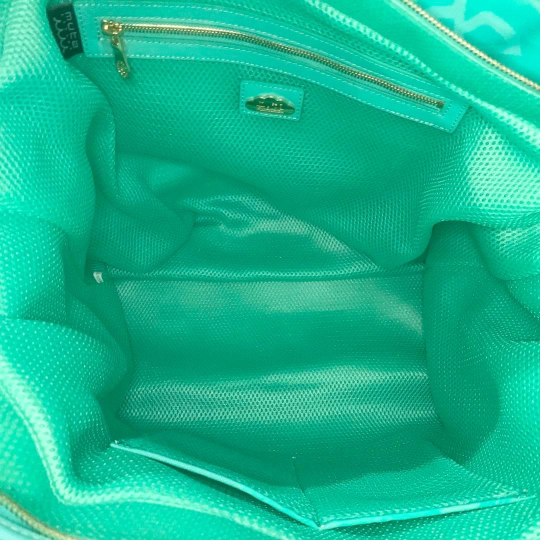 未使用◎muta ゴルフ BIG トート ロッカーバッグ ハイビスカス グリーン