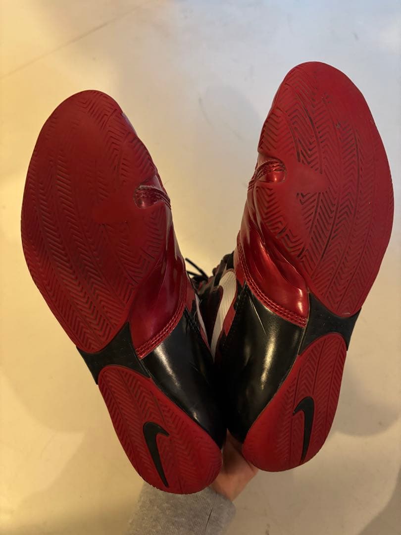 NIKE ボクシングシューズ 赤/黒 ハイパーKO