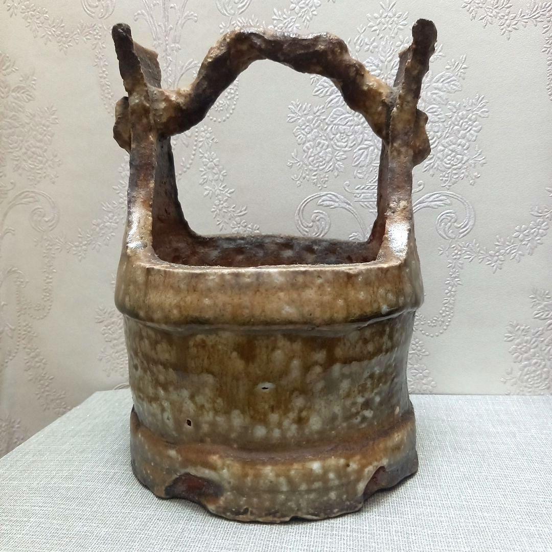 信楽焼　花入　幻窯　神崎紫峰