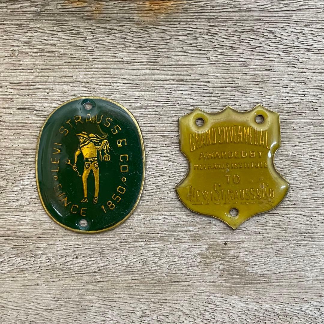 稀少 非売品 50s- Levi's advertising brass tag