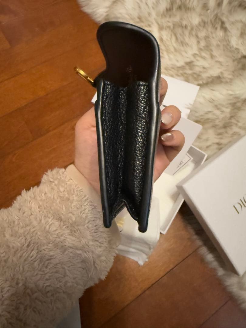 Dior 黒 レザー カードホルダー