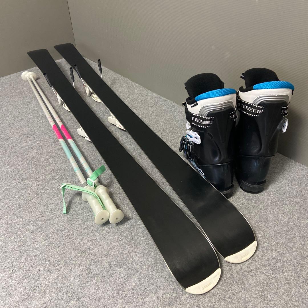 ★メンテナンス済　大人スキーセット　板145cm ブーツ 25cm