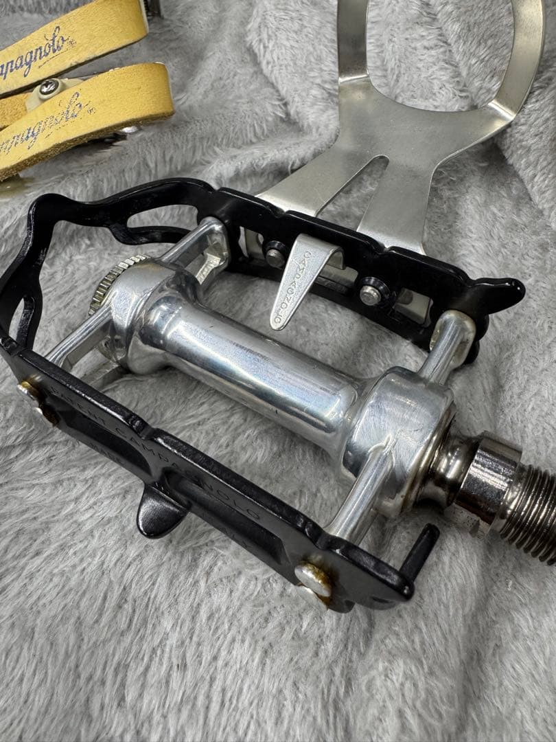 Campagnolo カンパニョーロ トゥークリップ付きペダル　ストラップ付属