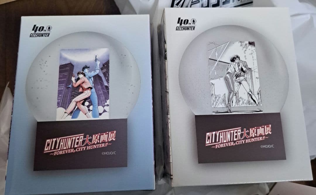 新品　未開封　シティーハンター　大原画展　スノードーム　2点セット