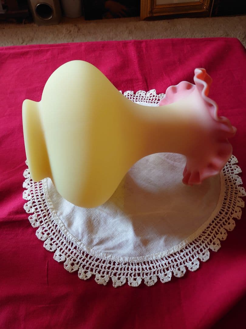 Fenton フェントン社製バーミーズグラス ヴァセリン フラワーベース