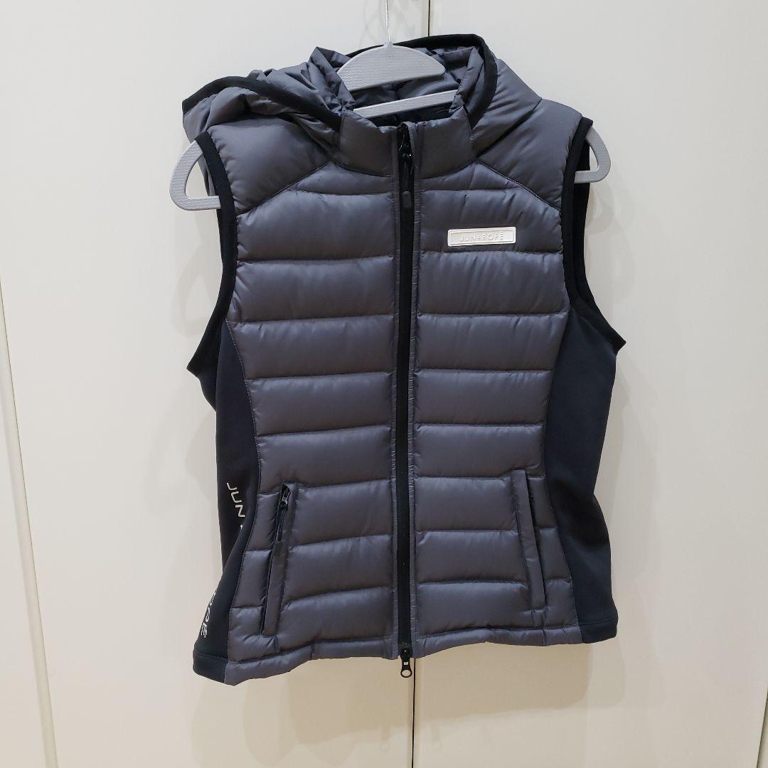 【美品】JUN&ROPE ダウンベスト グレー