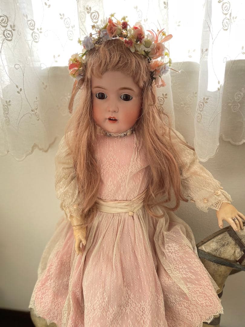 ˚✧₊⁎ アンティークビスクドール 大きなDaisyちゃん⁎⁺˳✧༚80㎝の子