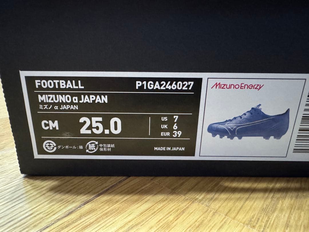 25.0cm ミズノ アルファ ジャパン mizno α JAPAN モレリア
