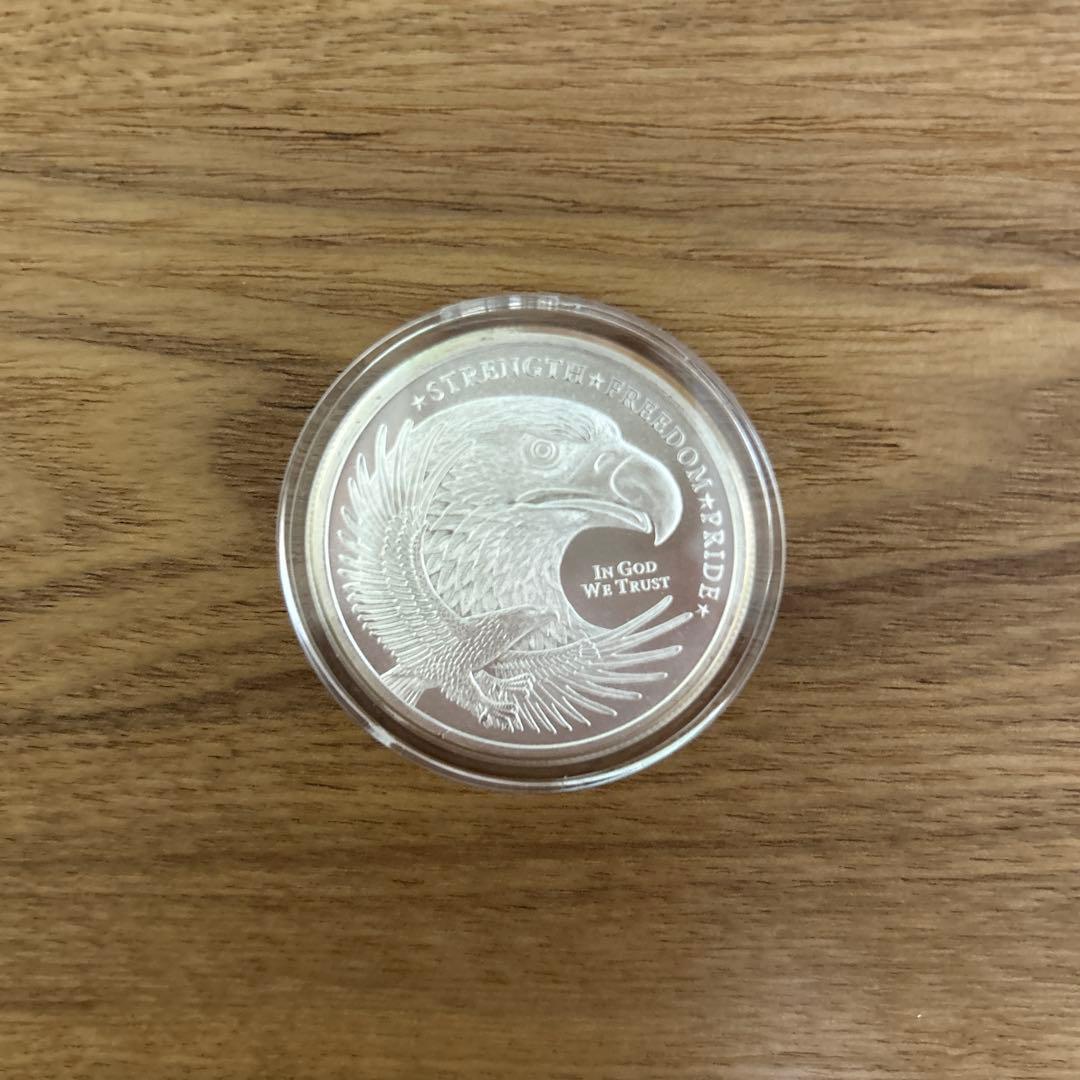 純銀メダル　アメリカ　ハクトウワシ