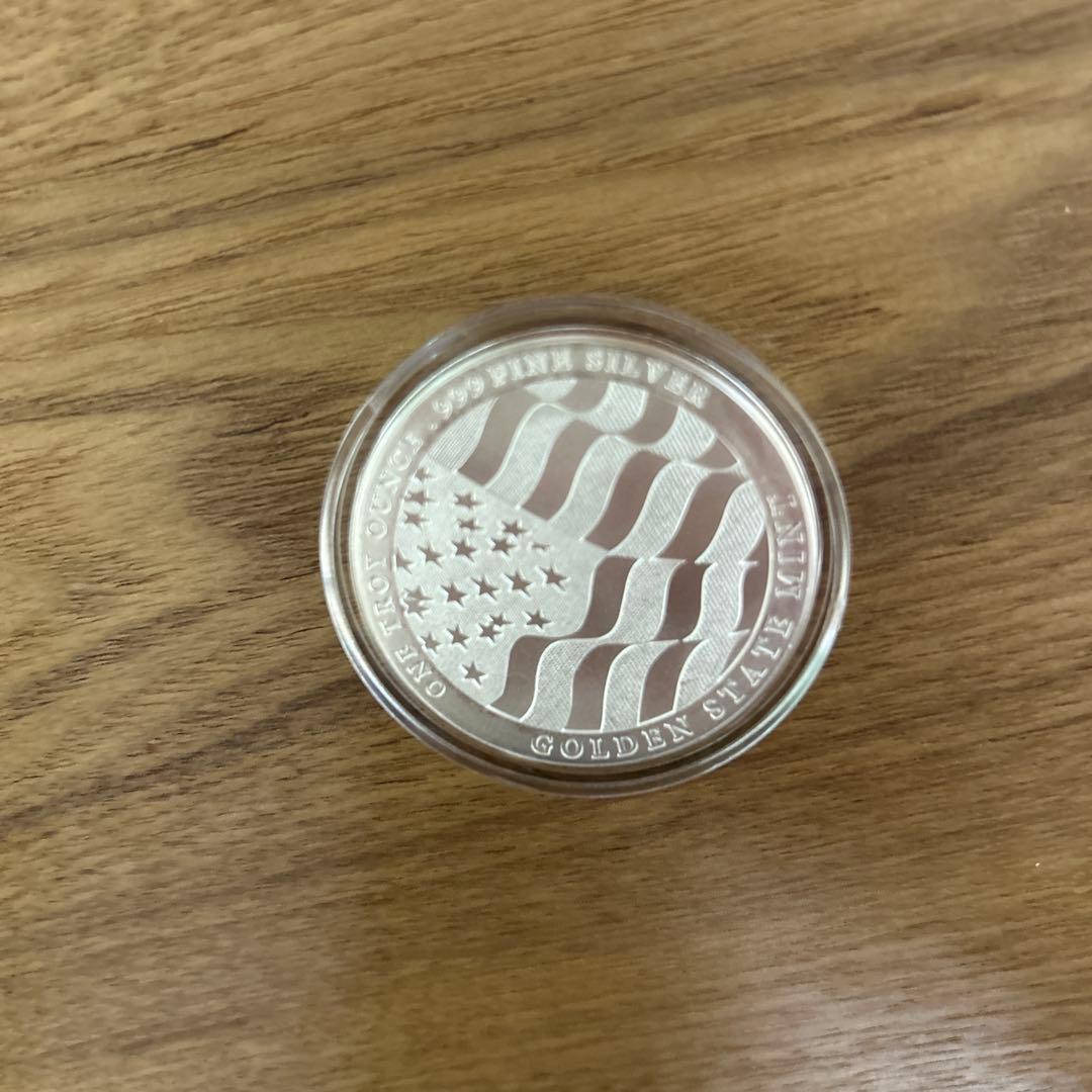 純銀メダル　アメリカ　ハクトウワシ