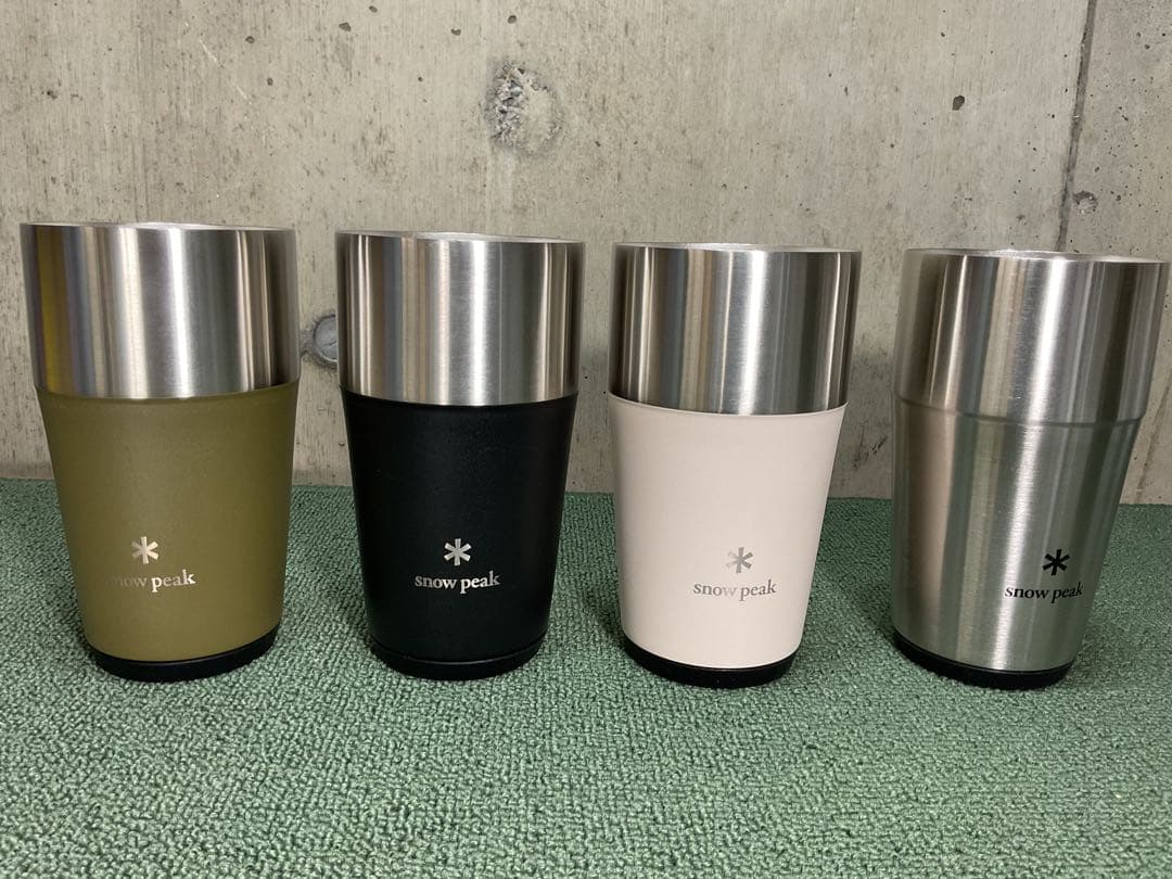 美品 サーモタンブラー 470 4色セット スノーピーク  peak