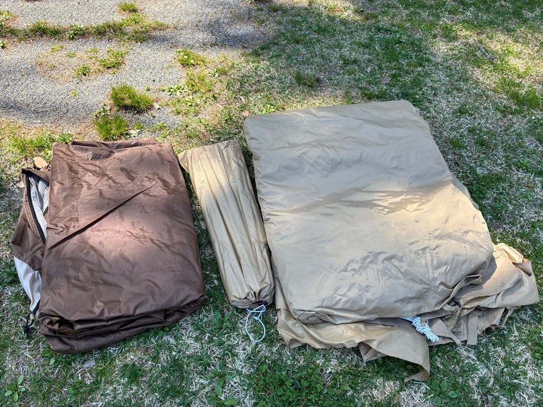 DOD カマボコテント3Mタン　カママットM カマザシキM 3点セット