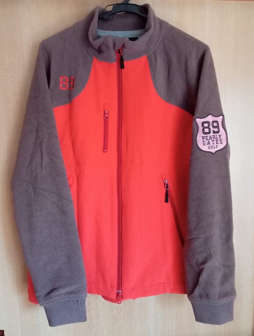 【1/31迄限定価格】パーリーゲイツ　ジップアップジャケット　オレンジ/ブラウン