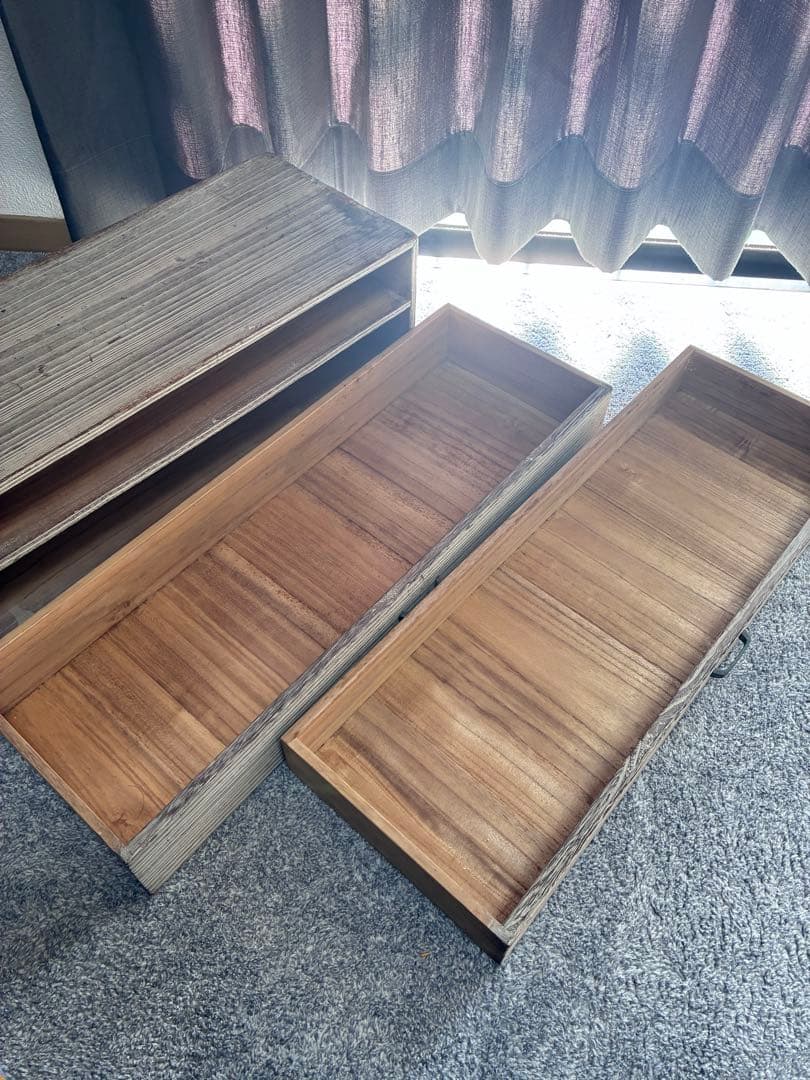 桐箪笥　桐だんす　着物たんす　和箪笥　二段　和モダン　小型サイズ